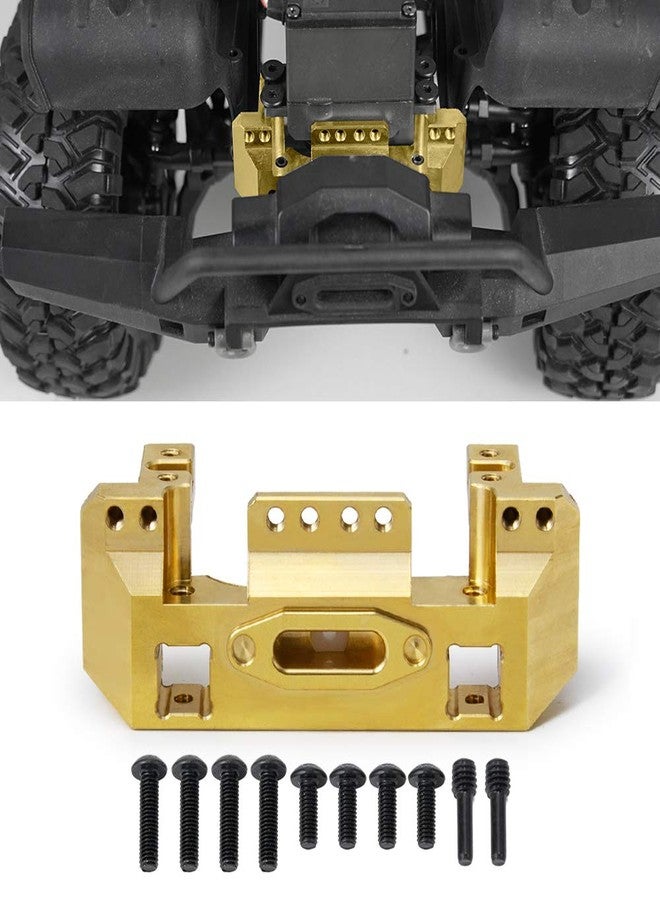 حامل سيرفو أمامي نحاسي شديد التحمل من QUE-T بوزن 118 غرام لسيارة TRX-4 TRX4 الزاحفة التي تعمل بالتحكم عن بعد بمقياس 1/10 - Image 1